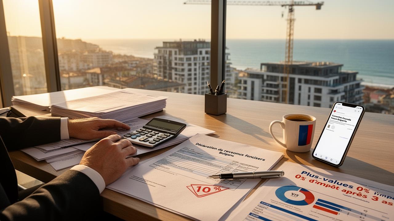 Real Estate Taxation in Bulgaria for French Nationals: Understanding the 10% Flat Tax, the Tax Treaty, and Capital Gains