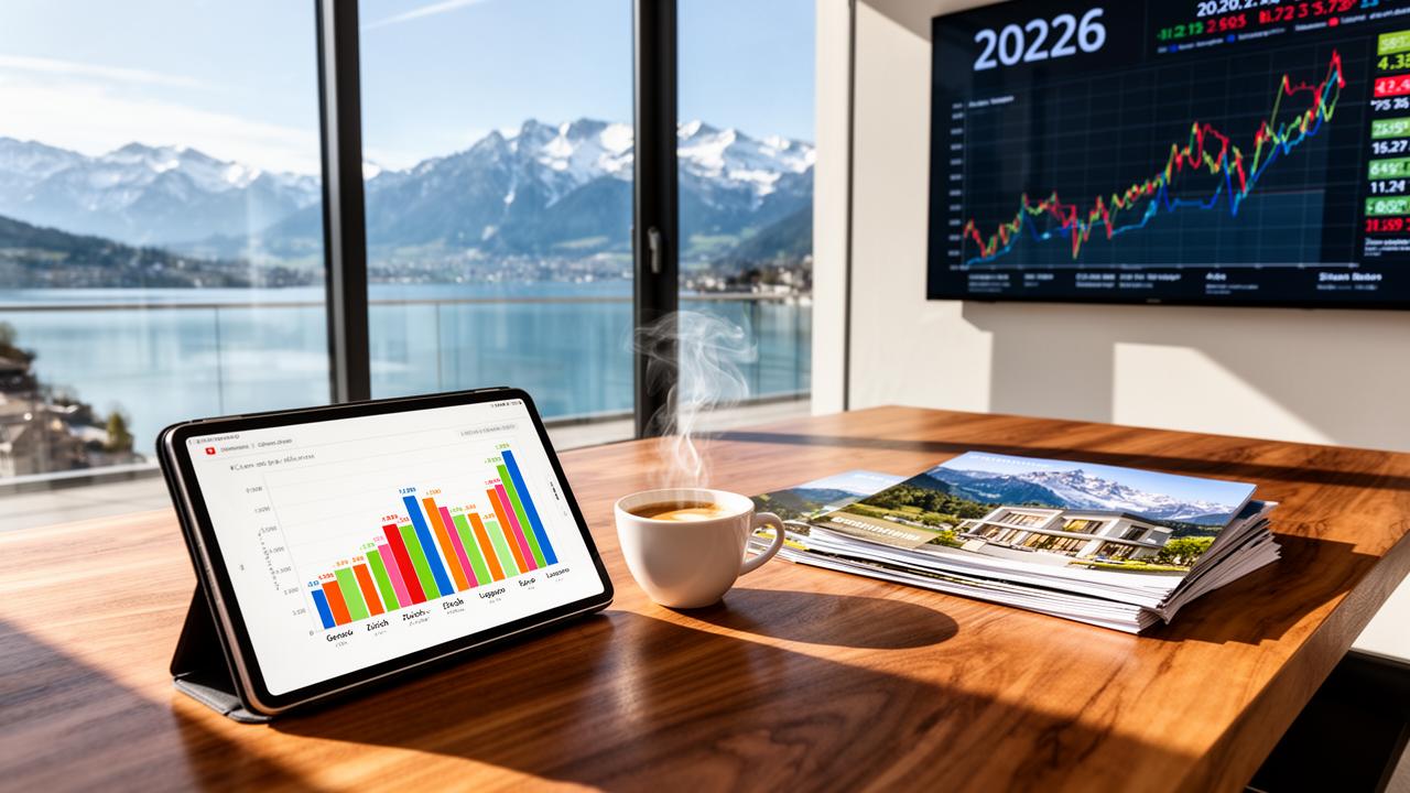 Real Estate Prices in Switzerland in 2026: Geneva, Zurich, Lausanne, Lugano Compared