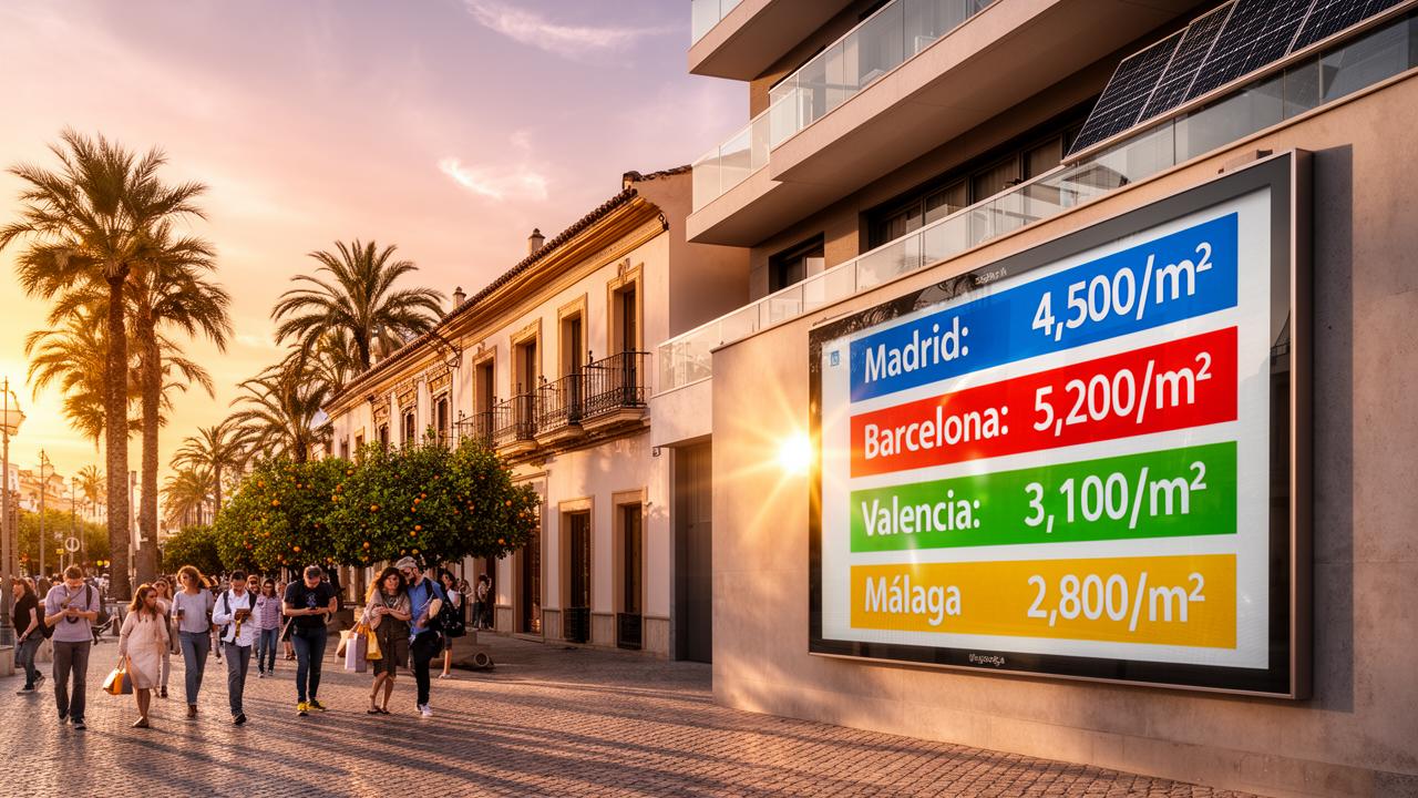 Real Estate Prices in Spain: Comparing Madrid, Barcelona, Valencia, and Malaga