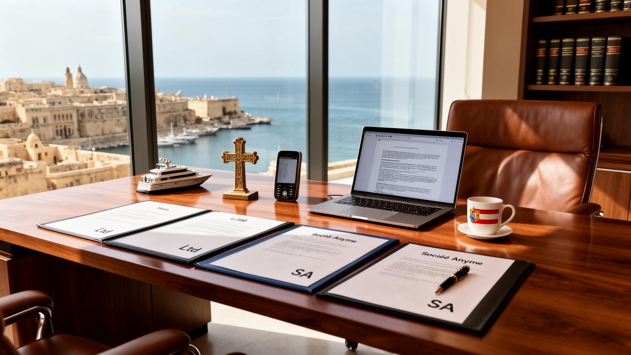 Legal Forms for Setting Up a Company in Malta: Ltd, SA, and More