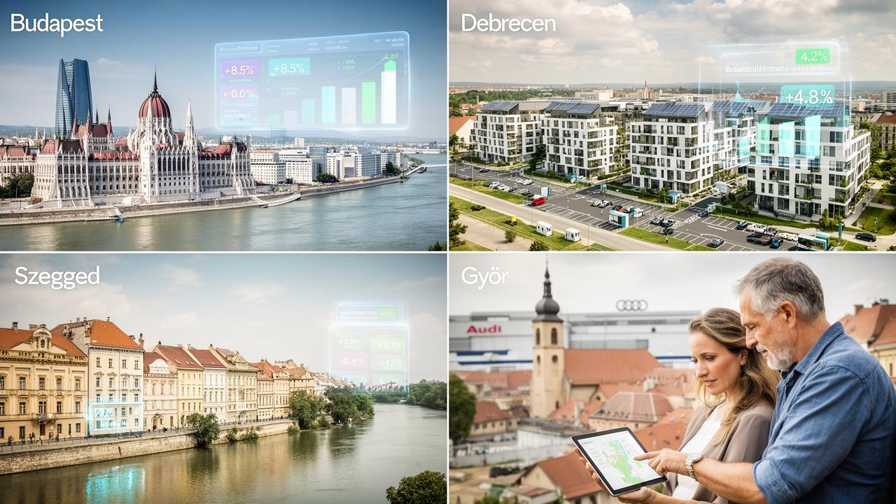 Hungary Real Estate Prices: Budapest, Debrecen, Szeged, Győr Compared