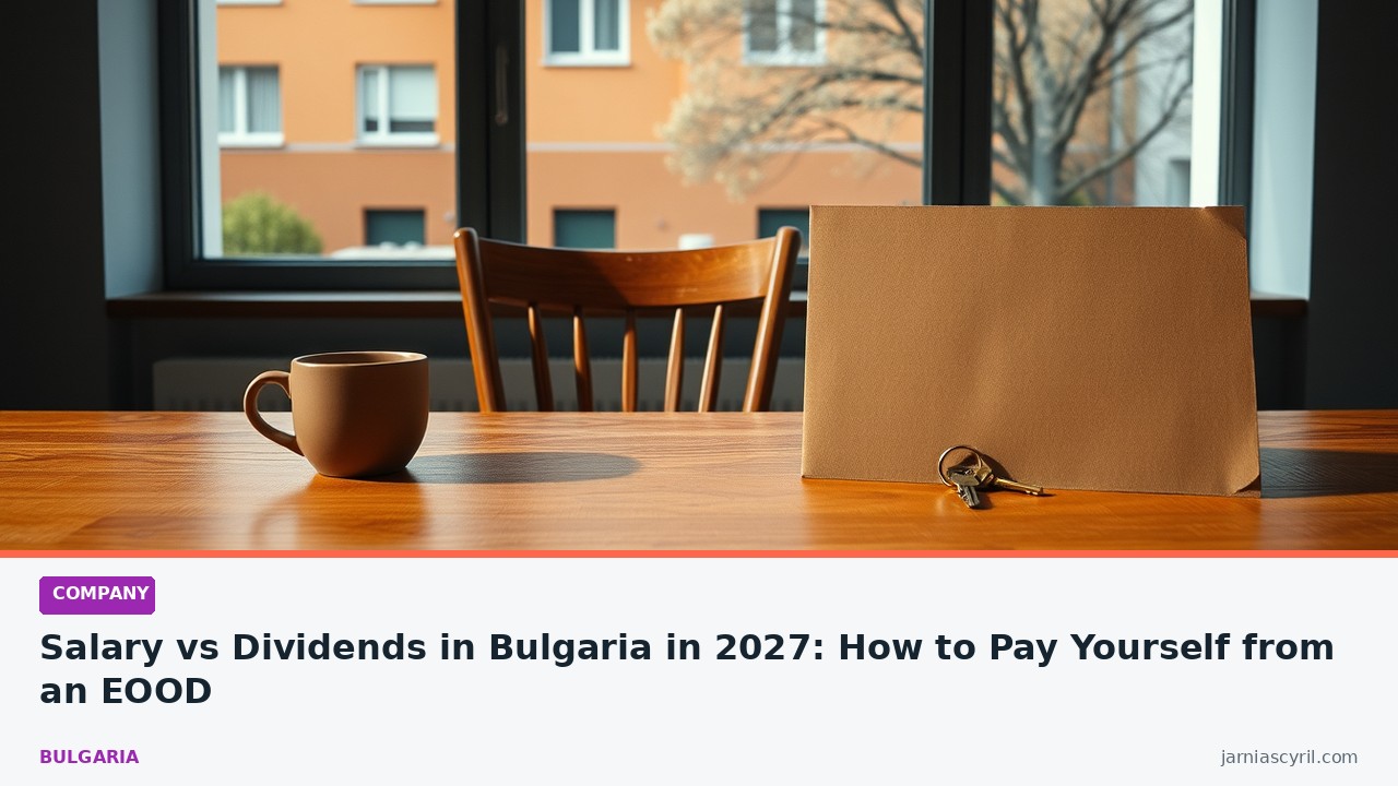Salary vs Dividends in Bulgaria in 2027: How to Pay Yourself from an EOOD